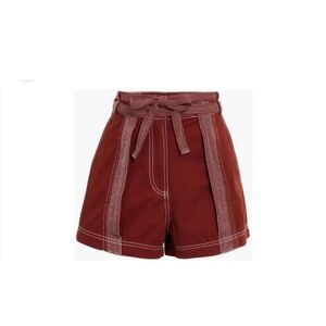 Ulla Johnson Gavin topstiched shorts